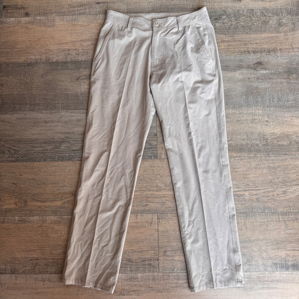 Huk Performance Fishing Pants Mens 30x30 Khaki Stretch Technical Utility Chino